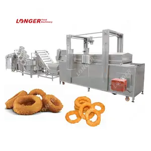 Fried Onion Rings Production Line Onion Ring Frying Machine