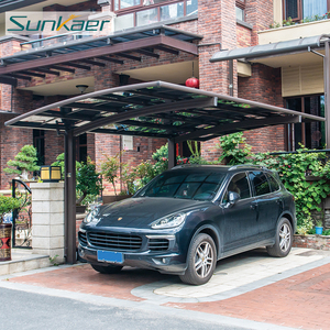 Abri de voiture moderne en polycarbonate à haute transparence, écologique, à <span class=keywords><strong>pente</strong></span> unique, avec toit pare-soleil - Product Image 3