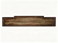 Console classique traditionnelle en bois massif, table d'entrée en noyer foncé antique avec tiroirs et étagères
