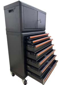 Caja de Herramientas de Acero Resistente <span class=keywords><strong>con</strong></span> Ruedas <span class=keywords><strong>para</strong></span> Almacenamiento de Taladros, Caja de Almacenamiento de Herramientas Extraíble, Organizador Metálico Deslizante - Product Image 5