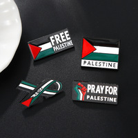 Fabricant de drapeau national de Palestine épinglette chapeau écharpe sac vêtements bijoux accessoires Palestine broches drapeau broche broche