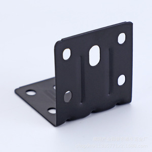 Support d'angle pour armoire de salle de bain en acier, support d'étagère à angle droit de 90 degrés, peint en noir et blanc, durable - Product Image 3