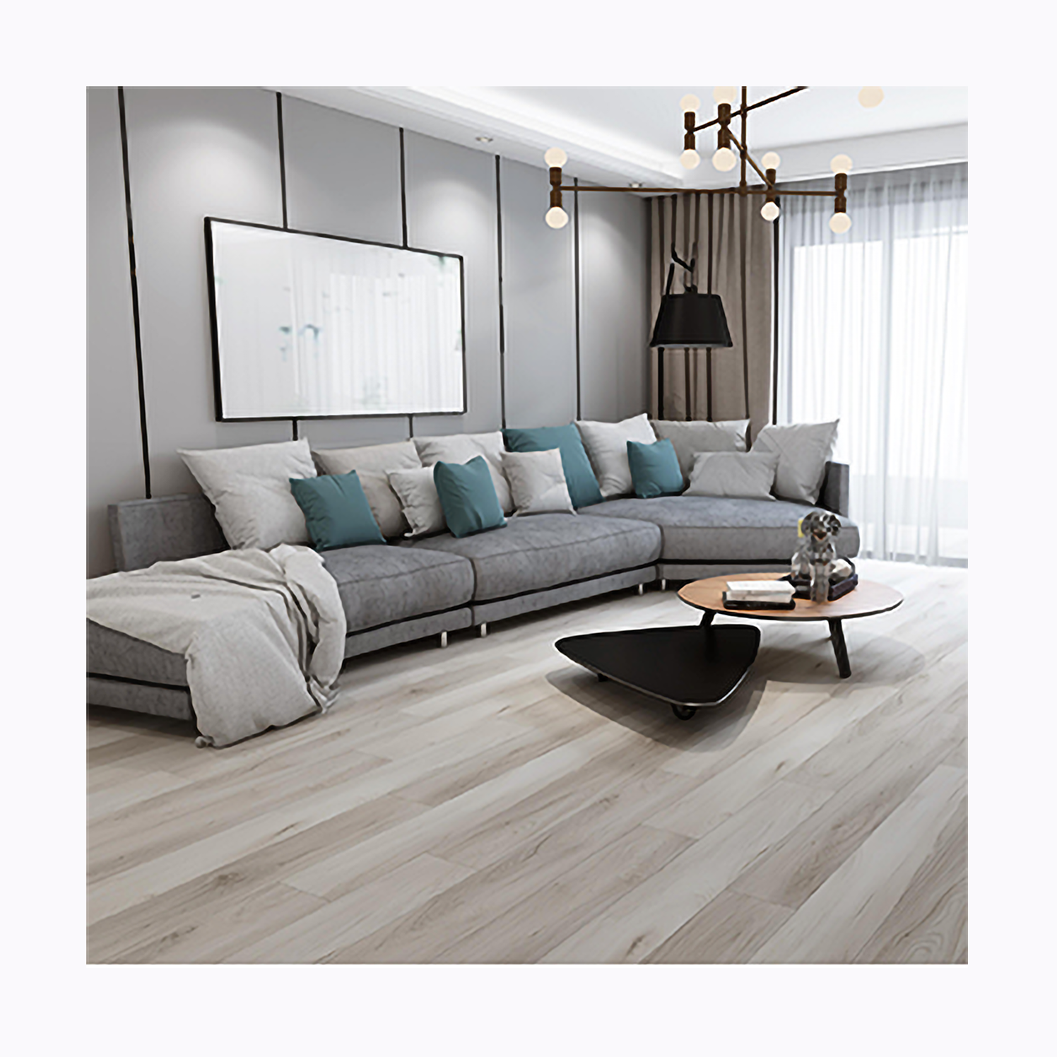 MGM86402L-005 de planche de vinyle imperméable SPC