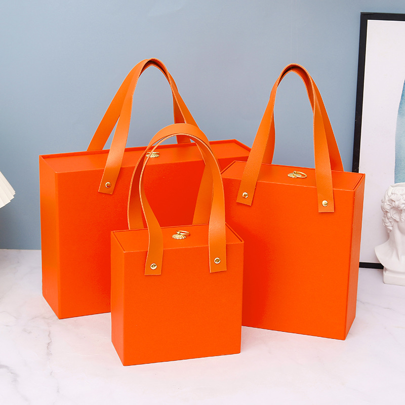 Coffret cadeau tiroir orange