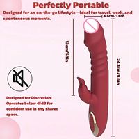 Vibrateur G-Spot et suceur clitoridien 2-en-1 JT, Dildo Lapin vibrant avec fonction de succion, Stimulation clitoridienne, 16 modes combinés