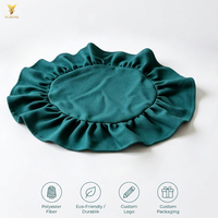 Napperons brodés à volants Ychon, résistants à la chaleur, pour la décoration de tables de restaurants occidentaux et de fêtes – Nouveauté très prisée en France
