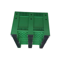 1200x1000x760mm Euro Solide Grande Boîte à Palettes en Plastique Boîtes à Palettes Utilisées Déplier les Conteneurs en Plastique à Vendre
