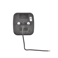 Feu arrière combiné carré à LED, clignotant, frein, stop, avec cadre chromé, 12V 24V, étanche, pour camion, remorque, fourgon, bateau, caravane