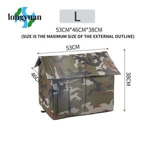 Faltbares Haustier Hundehütte Indoor Winter Warme Katze Hund Streunende Tiere Zelt Katzen haus Tierheim Wasserdichtes Katzen bett im Freien - Product Image 4