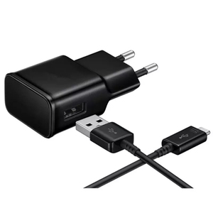 Caricabatterie <span class=keywords><strong>USB</strong></span> da Muro per Cellulare con Cavo <span class=keywords><strong>Micro</strong></span> da 1,5M e Spina USA a Prezzo Conveniente per <span class=keywords><strong>Samsung</strong></span> - Product Image 1