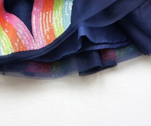 Arco Iris lentejuelas niños por encima <span class=keywords><strong>de</strong></span> <span class=keywords><strong>la</strong></span> rodilla <span class=keywords><strong>Mini</strong></span> falda <span class=keywords><strong>Tutu</strong></span> para niñas en azul marino - Product Image 6