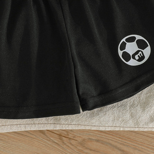 Conjunto de Dos Piezas de Verano para Niños de 3 a 8 Años, Camiseta Deportiva sin Mangas con Estampado de Letras y Pantalones Cortos Casuales para Deportes al Aire Libre - Product Image 6