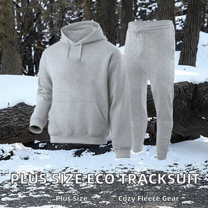 Conjunto Deportivo Personalizado de Invierno para Hombre, Talla Grande, Ecológico, de Poliéster/Algodón, 220g, con Estampado Digital, Corte Regular - Product Image 2