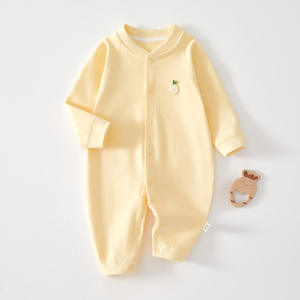 ชุดรอมเปอร์เด็กทารก 100% ผ้าฝ้าย ชุดคลานสำหรับเด็กแรกเกิด ฤดูใบไม้ผลิ ฤดูใบไม้ร่วง ชุดชั้นในไร้ตะเข็บ ชุดนอนลายการ์ตูน สำหรับเด็กทั้งชายและหญิง - Product Image 3