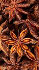 Anis étoilé entier, épices brunes en forme d'étoile, assaisonnement à base de plantes pour la cuisine et l'arôme - Product Image 5