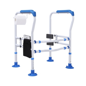 Cường Độ Cao Ống Thép Carbon Chiều Cao Có Thể Điều Chỉnh An Toàn Khung Đường Sắt Công Giụ-Miễn Phí Cài Đặt Nhà Vệ Sinh Grab Thanh Lan Can Cho Người Cao Tuổi - Product Image 6