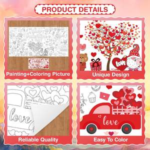 Poster <span class=keywords><strong>de</strong></span> coloriage géant personnalisé pour anniversaire, toile <span class=keywords><strong>de</strong></span> fond polyvalente en papier pour peinture et <span class=keywords><strong>dessin</strong></span> DIY, nappe pour décoration murale - Product Image 2