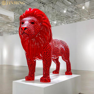 Sculptures de léopard en fibre de verre sur mesure pour l'extérieur <span class=keywords><strong>Animaux</strong></span> <span class=keywords><strong>sauvages</strong></span> Ornements de paysage sur le thème de la forêt pour l'artisanat en résine de paysage - Product Image 4