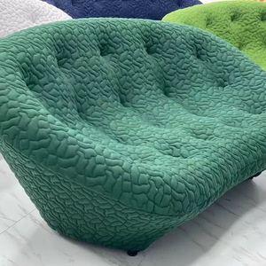 Canapé Ploum en mousse moulée de luxe, design moderne, vert, forme bulle, rembourré, pour salon haut de gamme - Product Image 5