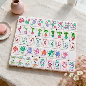 Jeu de <span class=keywords><strong>Mahjong</strong></span> chinois tendance pour adultes avec tuiles durables, étui portable, jeu de société familial, très populaire <span class=keywords><strong>en</strong></span> <span class=keywords><strong>ligne</strong></span> - Product Image 6