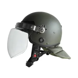 Custom Tactical Security Guard Helmet With Visor For Protection