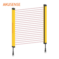 Akusense Détecteur de sécurité industrielle étanche pour l'extérieur Détecteur de barrière infrarouge pour barrière de sécurité Détecteur de rideau lumineux