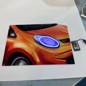 Dropshipping Panneau LED de voiture Affiche LED néon personnalisée Affiche LED de voiture Chambre à coucher Cadre mural Usine Anime Affiche LED Affichage Enseignes au néon - Product Image 1
