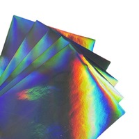 Papier autocollant holographique pour imprimante Laser et jet d'encre vinyle imprimable format A4 papier adhésif vinyle imperméable arc-en-ciel