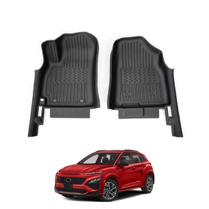 Alfombrillas de Auto TXR Antideslizantes para Todo Clima, Alfombras Inodoras para Interiores, Accesorios para Hyundai <span class=keywords><strong>Kona</strong></span> <span class=keywords><strong>2023</strong></span>- - Product Image 3