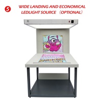 Station de visualisation couleur économique et large, source de lumière standard D65 D50 6500K 5000K CRI95 avec minuterie pour salle d'épreuvement d'impression