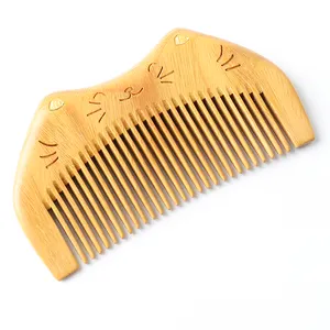 Mini Beard Comb Private Label Wood Salon Hair Comb Make Hair Gentle Wood Natural Color Home Salon Promotion Travel