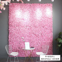 Simulierte Hochzeits-Blumenwand Pflanzenhintergrundwand Einkaufszentrum-Dekoration Seidenrosen Künstliche Blumenwand für Hochzeiten
