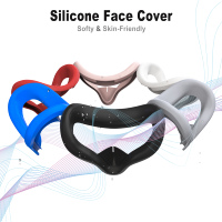 Lunettes en silicone Masque facial pour Oculus pour Quest 2 Épaissie VR Pad Sleeve Cover Accessoires de jeu essentiels pour Meta