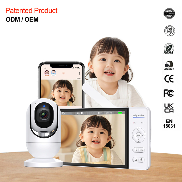 2026 for Baby Monitor Camera with Smart Sock 7 Inch HD 1080p Night Vision WIFI APP Two-Way Audio Pan-Tilt
