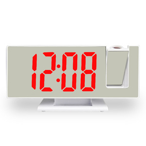 KH-CL017 Large LED <strong>Display</strong> 4 Level Brightness 12/24 Hour Snooze Digital 180 Projection <strong>Alarm</strong> <strong>Clock</strong> for Bedroom Elders Kids - Product Image 2