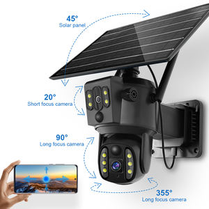 Caméra de vision nocturne couleur étanche extérieure 4g gsm carte sim wifi énergie solaire - Product Image 4