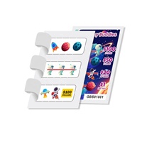 Boletos de Juego Ecológicos Personalizados con Ventana de 3 Opciones, Tipo Pull-Tab, de Papel/Cartón Offset, con Diseño de Galaxy Buddies