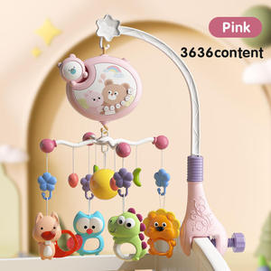 Móvil Musical Giratorio con Dijes <span class=keywords><strong>de</strong></span> Animales, Decoración Colgante para <span class=keywords><strong>Cuna</strong></span> con Melodía y Luces, Juguete con Soporte <span class=keywords><strong>de</strong></span> Abrazadera Ajustable - Product Image 4