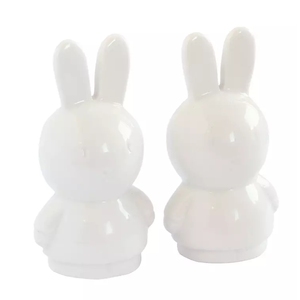 Accessoire de cuisine design mignon <span class=keywords><strong>lapin</strong></span> salière et poivrière en céramique - Product Image 1