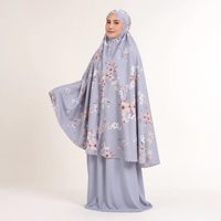 Ensemble de prière Azura Mukena pour femmes, vêtements islamiques modestes bicolores