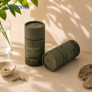 Vente d'usine : Boîtes cylindriques en carton pour poudre de collagène biodégradable, emballage hermétique pour compléments alimentaires et vitamines, tubes en papier - Product Image 2