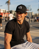 Casquette de baseball personnalisée de luxe avec logo, en coton noir sergé, broderie de lettres, réglable, unisexe, vente en gros, OEM