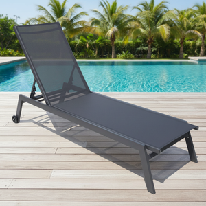 Muebles de Aluminio Modernos para Exteriores, Tumbona Reclinable Portátil para Hoteles - Product Image 1