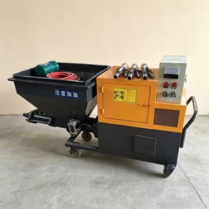 Máquina pulverizadora de mortero para la aplicación de mortero adhesivo bajo la instalación de baldosas cerámicas - Product Image 1