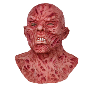 Maschera in lattice Deluxe di Freddy Krueger, maschera divertente per il primo di aprile, maschera a testa intera per carnevale e feste in maschera. - Product Image 1