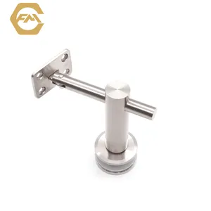 Factory Manufacturer FAM-0403B Stainless Steel Glass Railing Connector Balcony Wall Mounted Handrail Bracket
