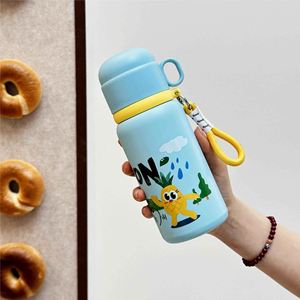 316 Stainless Steel Adults Leak-Proof Eco-Friendly Insulated 6-12 Hours Outdoor Portable 450ml Water <b>Bottle</b> with Rope - Product Image 6