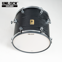 Pour Yamaha Roland Compatible 16 pouces Instrument de percussion électronique Double couche Polyester plancher en bois Tom Drum avec maille