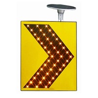 CE-zertifiziertes Solar-LED-Verkehrs pfeilschild mit hoher Helligkeit Rechteck-Not warnleuchte mit weißem Reflektor