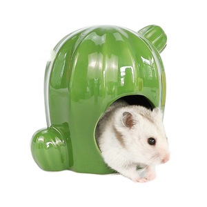 Nid en céramique pour hamster, maison ronde rafraîchissante pour petits animaux, utilisation estivale - Product Image 1